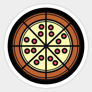 Whole Pie of Pepperoni Pizza Sticker